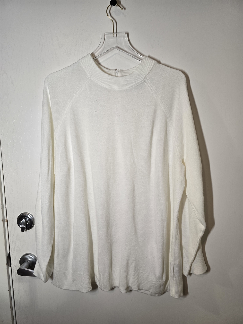 Karen Scott Cream Crewneck Sweater